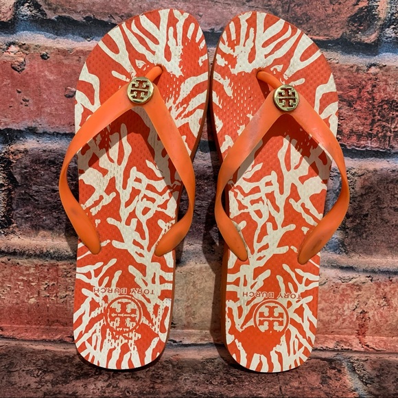 Tory Burch Shoes - Tory Burch White Reef Flip Flops